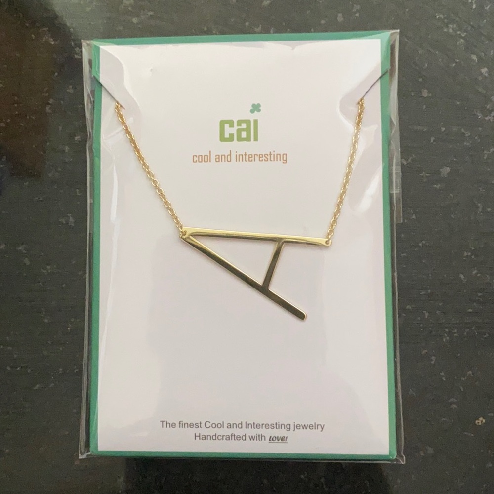 Initial “A” Necklace